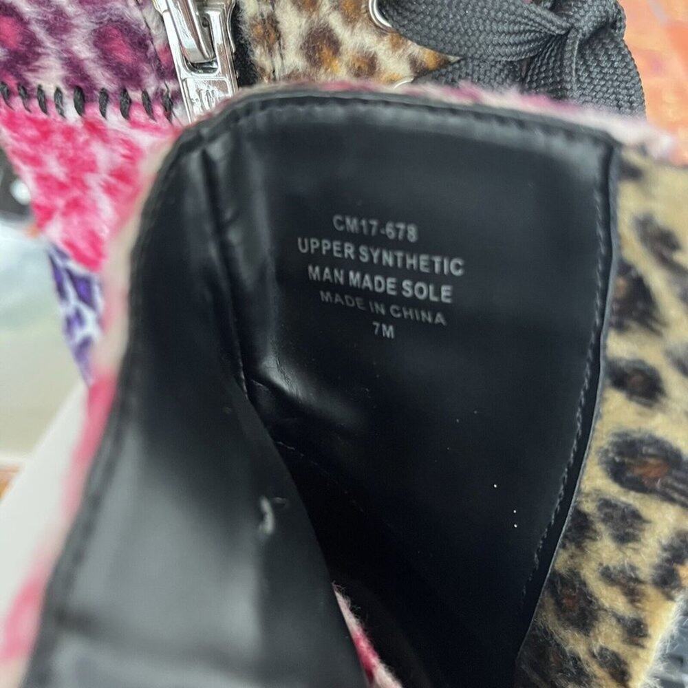 Current Mood dolls kill leopard patchwork platfor… - image 5